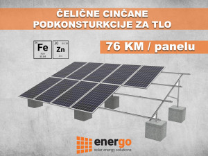 Čelična podkonstrukcija solarni paneli Solarne Elektrane