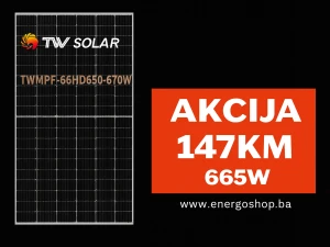 0.19KM/W Solarni paneli 665W TONGWEI Solarne Elektrane