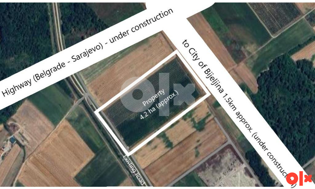 PRODAJEM ZEMLJIŠTE 4,23 Ha 2