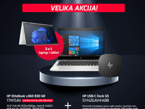 HP EliteBook X360 830 G8 (17N15AV) + DOCK gratis
