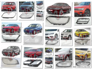 Stakla za far farove VW Golf Passat Tiguan Touareg, ugradnja