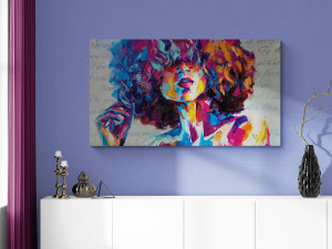 Canvas slike - Lice djevojke, Apstrakt, Ilustracija