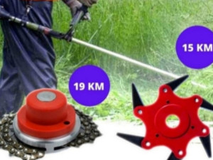 Set za trimer 2u1 glava sa lancem i noz za visoku travu