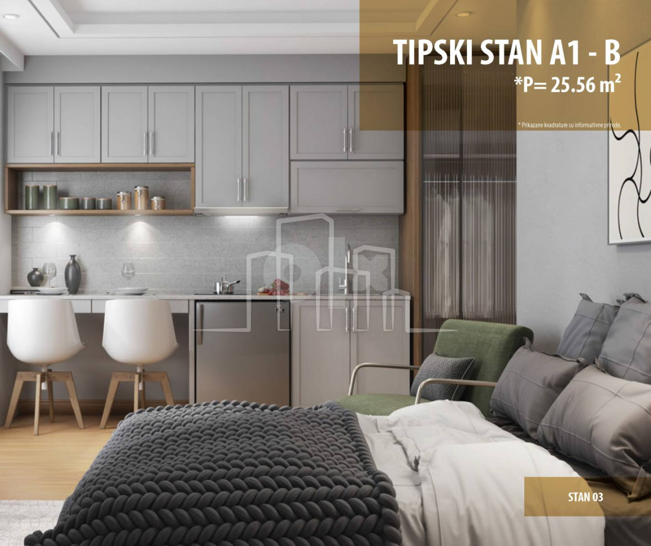 Studio apartman 25,56 Snježna dolina Faza 2 Jahorina