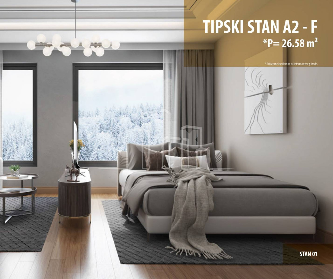 Studio apartman 26,58 Snježna dolina Faza 2 Jahorina 7