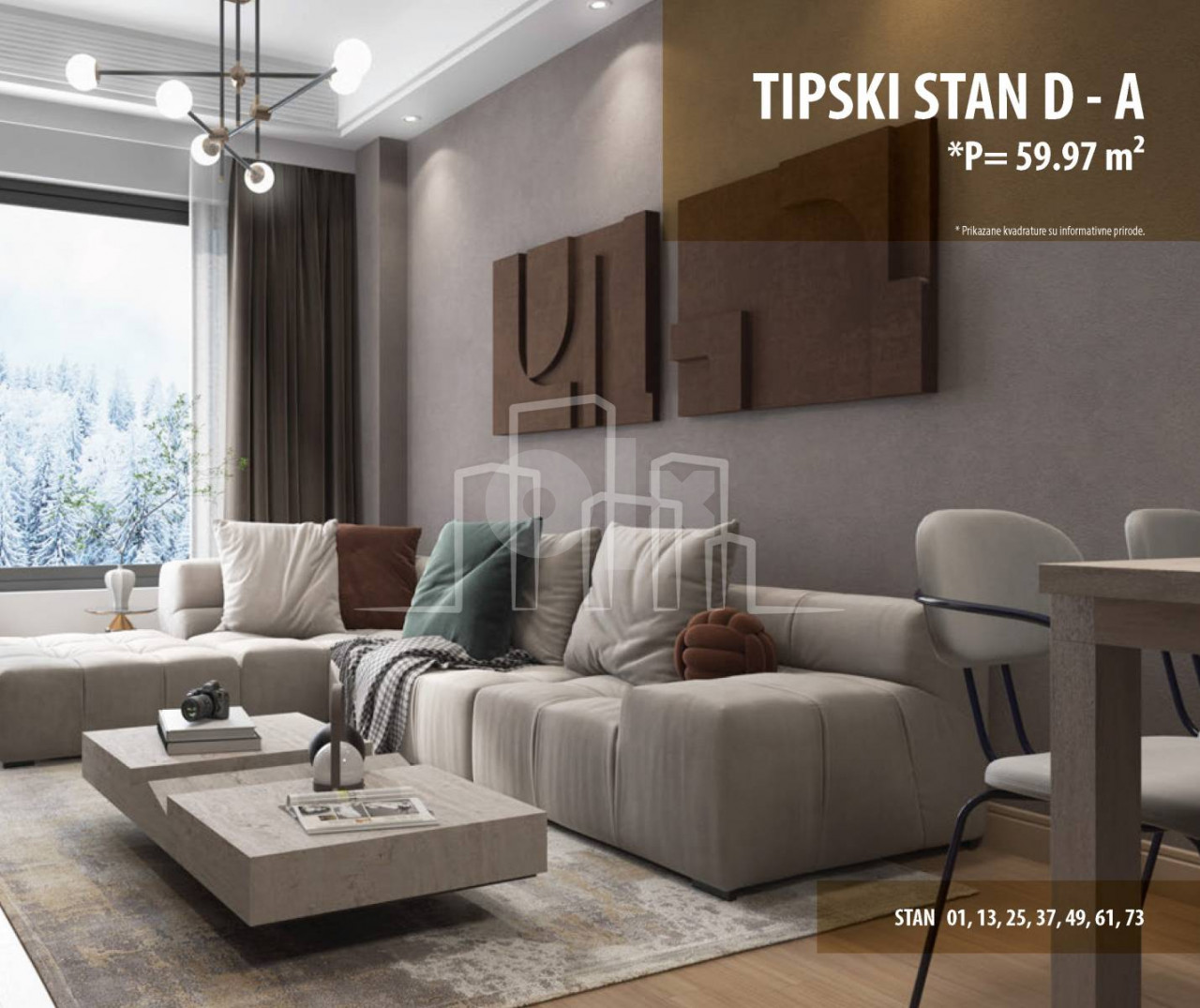 Trosoban apartman 60m2 Snježna dolina Faza 2 Jahorina