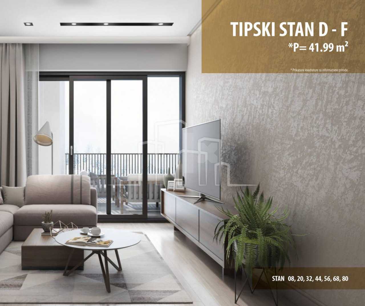 Apartman dvosoban 42m2 Snježna dolina Faza 2 Jahorina