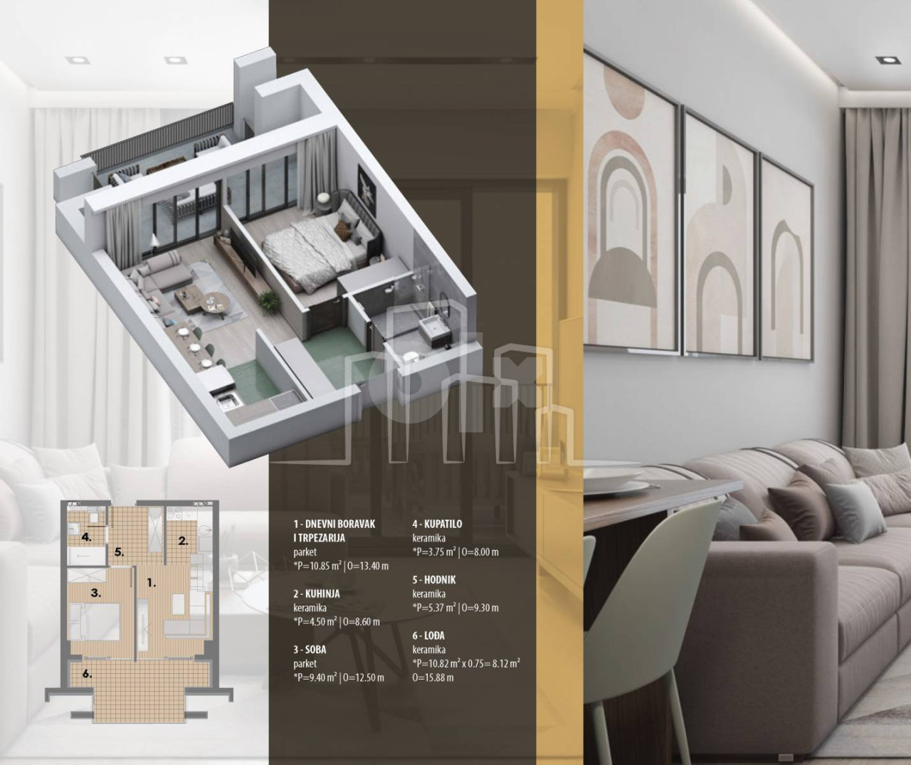 Apartman dvosoban 42m2 Snježna dolina Faza 2 Jahorina 2