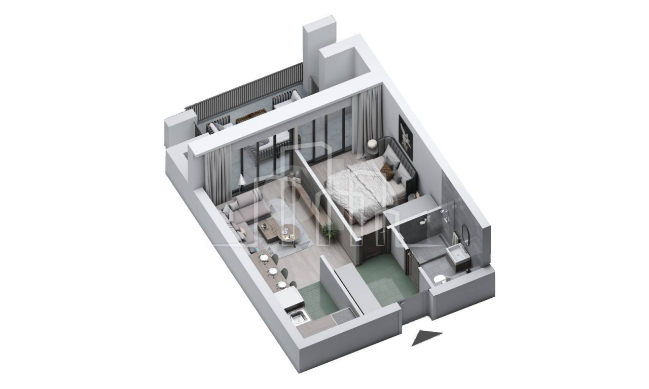 Apartman dvosoban 42m2 Snježna dolina Faza 2 Jahorina 8