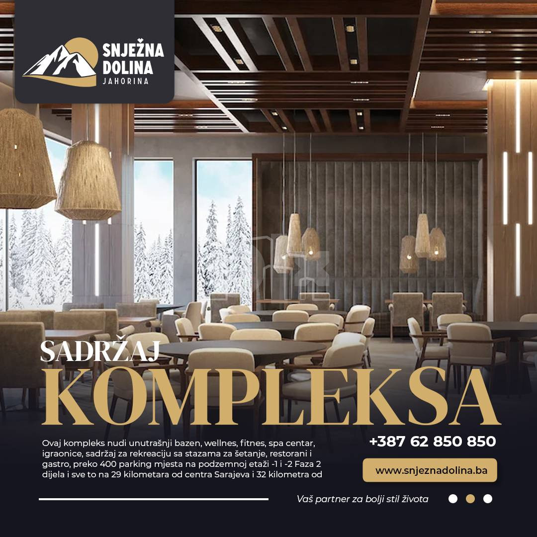 Apartman dvosoban 42m2 Snježna dolina Faza 2 Jahorina 19