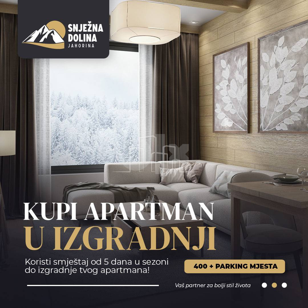 Apartman dvosoban 42m2 Snježna dolina Faza 2 Jahorina 25