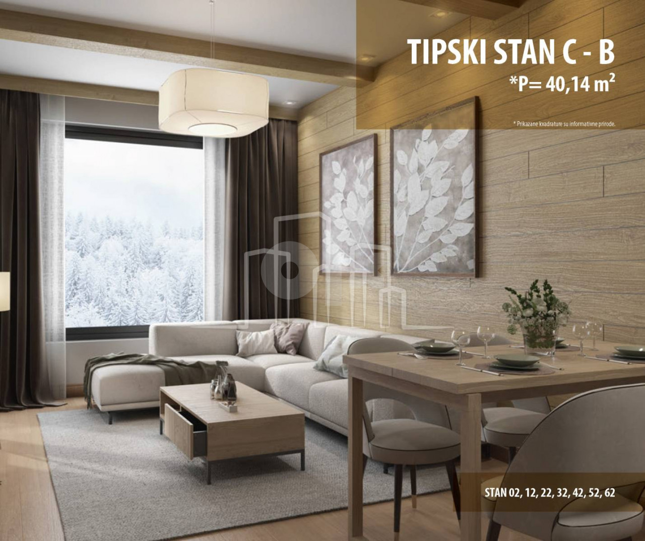 Snježna dolina Faza 2 Jahorina 40.14 dvosoban apartman