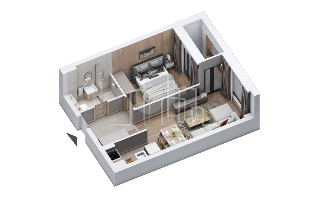 Apartman dvosoban 39,75 Snježna dolina Faza 2 Jahorina 8
