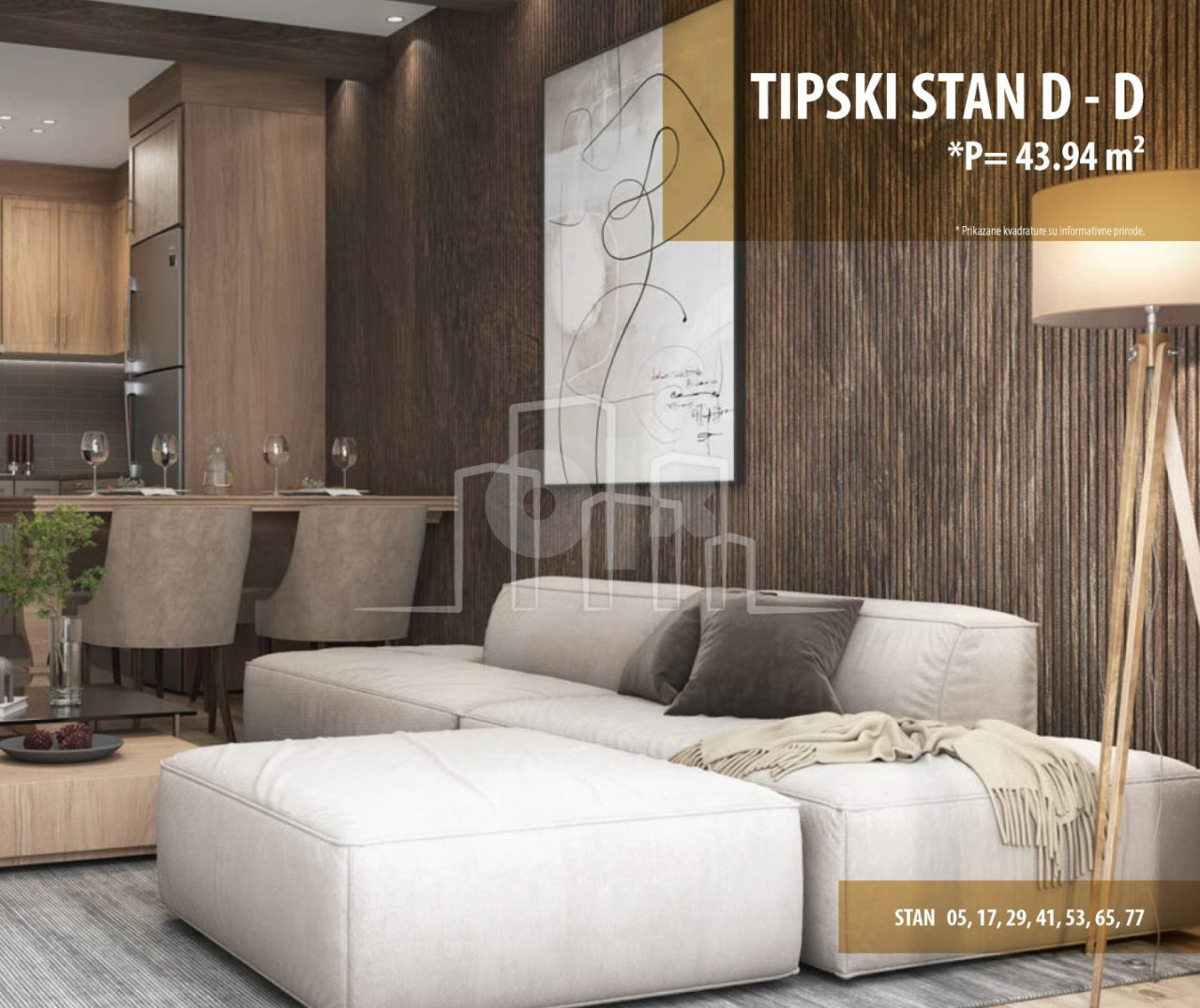 Apartman dvosoban 44m2 Snježna dolina Faza 2 Jahorina
