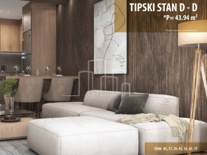 Apartman dvosoban 44m2 Snježna dolina Faza 2 Jahorina