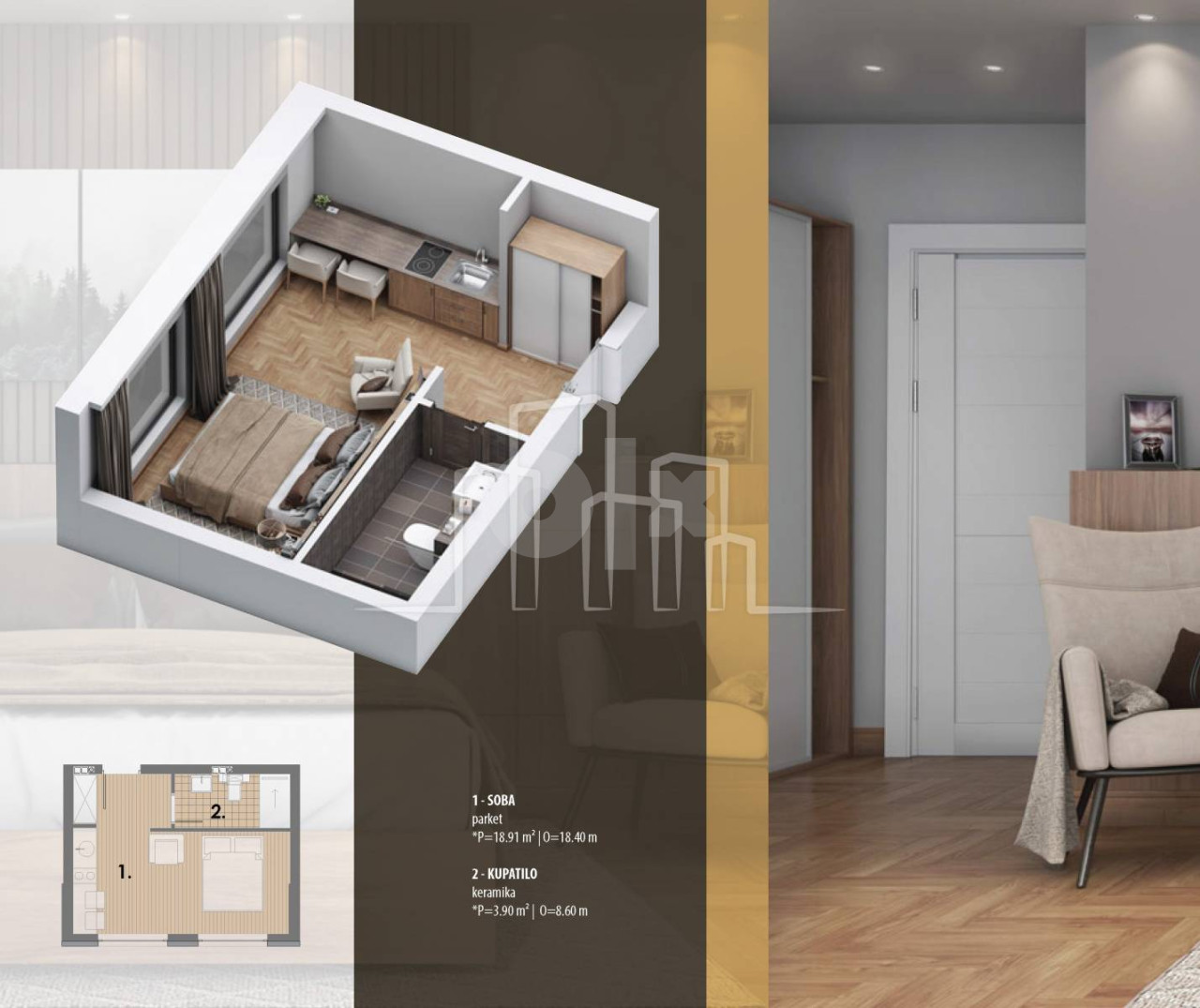 Studio apartman 22,81 Snježna dolina Faza 2 Jahorina 8