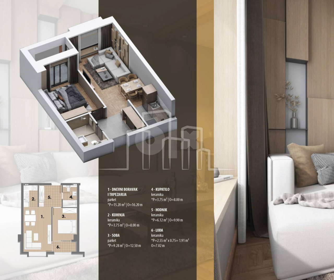 Apartman dvosoban 40m2 Snježna dolina Faza 2 Jahorina 2