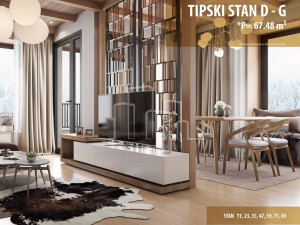 Trosoban apartman 67,48 Snježna dolina Faza 2 Jahorina