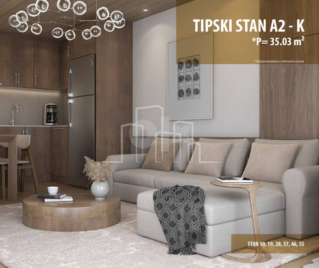 Apartman dvosoban 35m2 Snježna dolina Faza 2 Jahorina 7