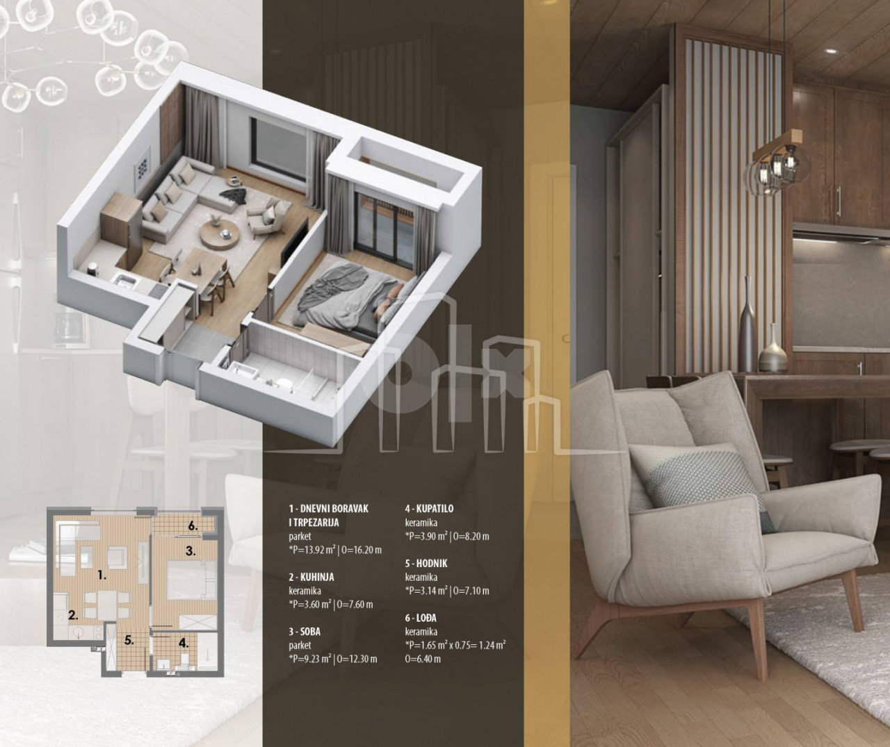 Apartman dvosoban 35m2 Snježna dolina Faza 2 Jahorina 8