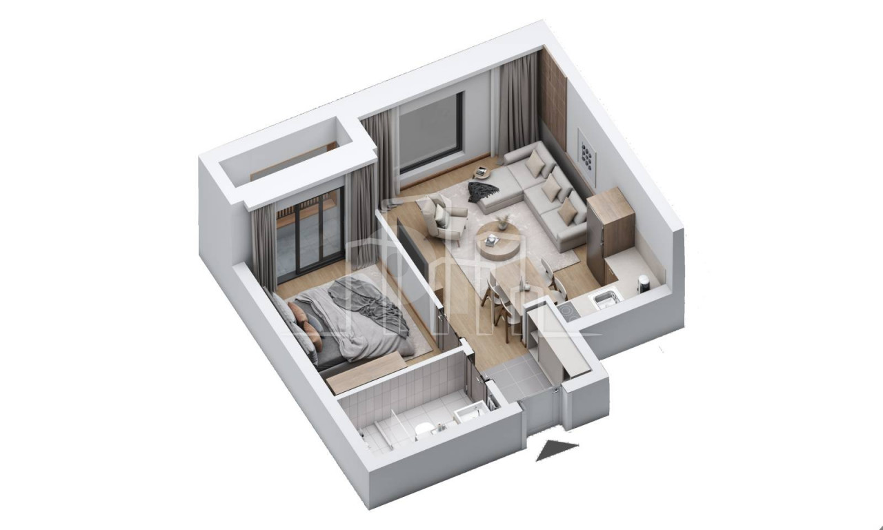 Apartman dvosoban 35m2 Snježna dolina Faza 2 Jahorina 14