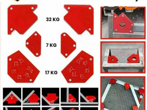 MAGNETI ZA VARENJE SET OD 6 MAGNETA DRZACA