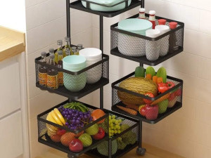 Stalak rotacioni metalni, organizer sa 5 etaza