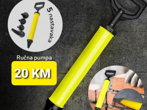 RUCNA PUMPA ZA FUGOVANJE SA 5 NASTAVAKA