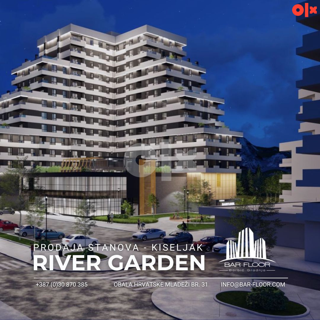 RIVER GARDEN KISELJAK- TROSOBAN STAN - TIP M 76,44 m2