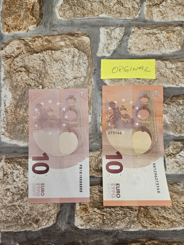 Banknotes filmski novac rekvizit euro, fake lazni novac