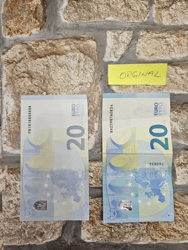 Banknotes filmski novac rekvizit euro, fake lazni novac