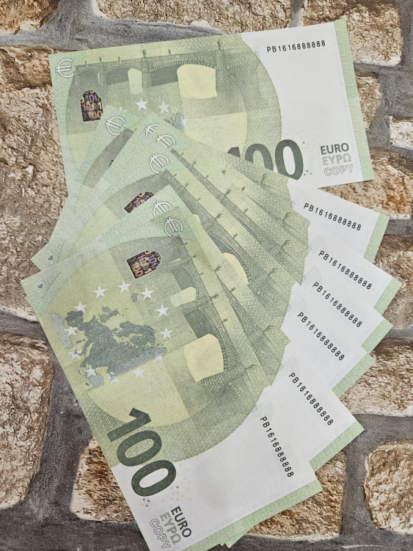 Banknotes filmski novac rekvizit euro, fake lazni novac