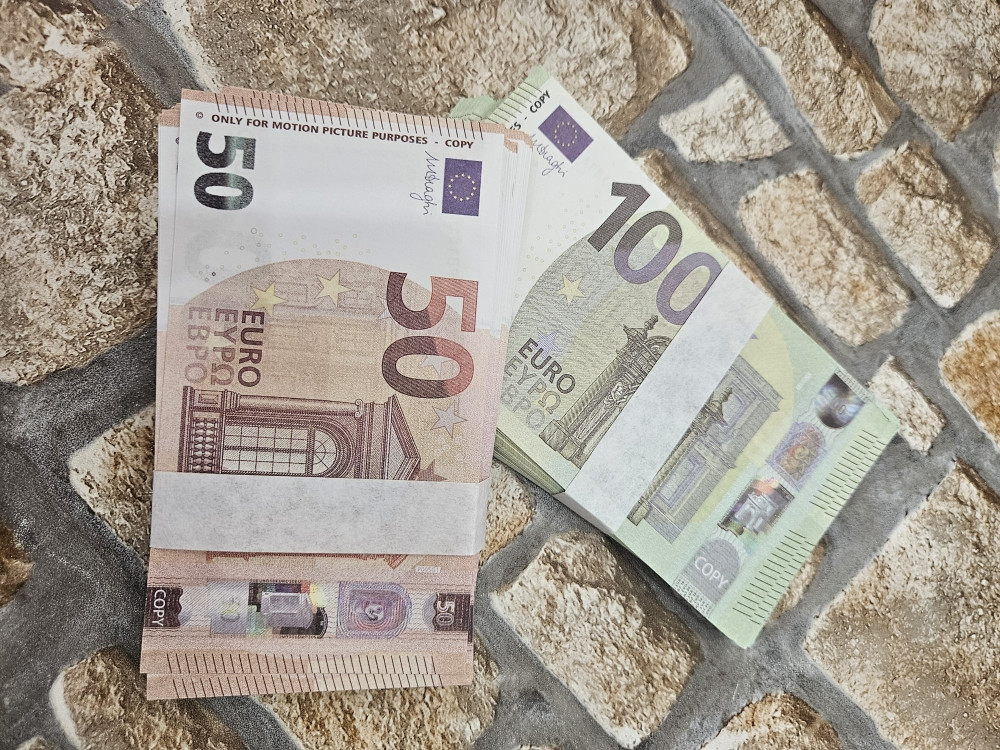 Banknotes filmski novac rekvizit euro, fake lazni novac
