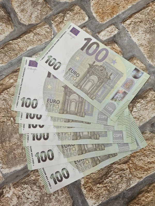 Banknotes filmski novac rekvizit euro, fake lazni novac