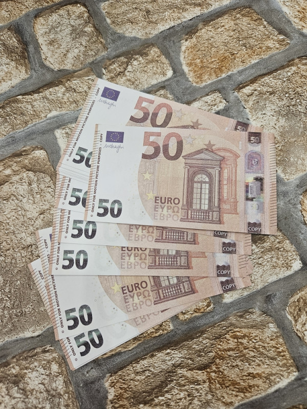 Banknotes filmski novac rekvizit euro, fake lazni novac