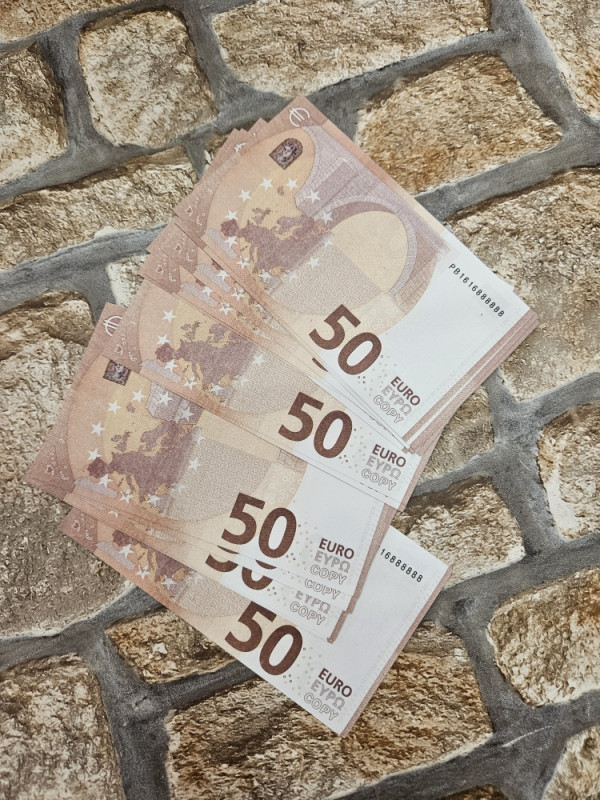 Banknotes filmski novac rekvizit euro, fake lazni novac