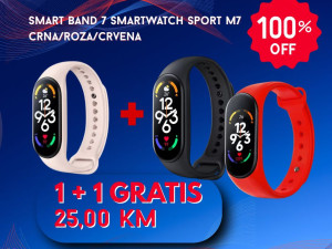 AKCIJA!Smart Band 7 Smartwatch sport M7 1+1 GRATIS