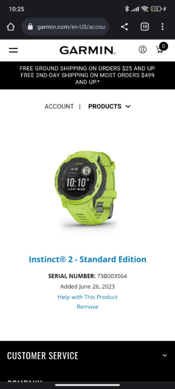 Garmin instinct 2 Electric Lime