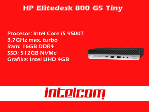 HP Elitedesk 800 G5 Tiny Core i5 9th gen.
