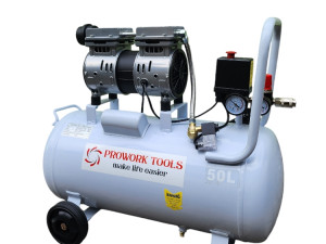 Tihi bezuljni kompresor 50l Prowork Tools Black Friday