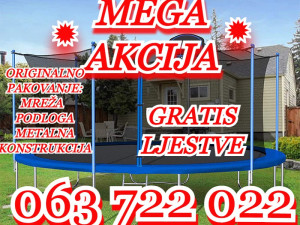 TRAMPOLINA 183/244/305/366cm GRATIS ljestv TRAMBOLINA 063-722-022