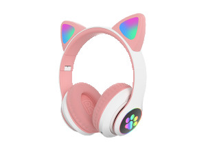 Slušalice bluetooth CAT EAR STN-28 dječje, pink
