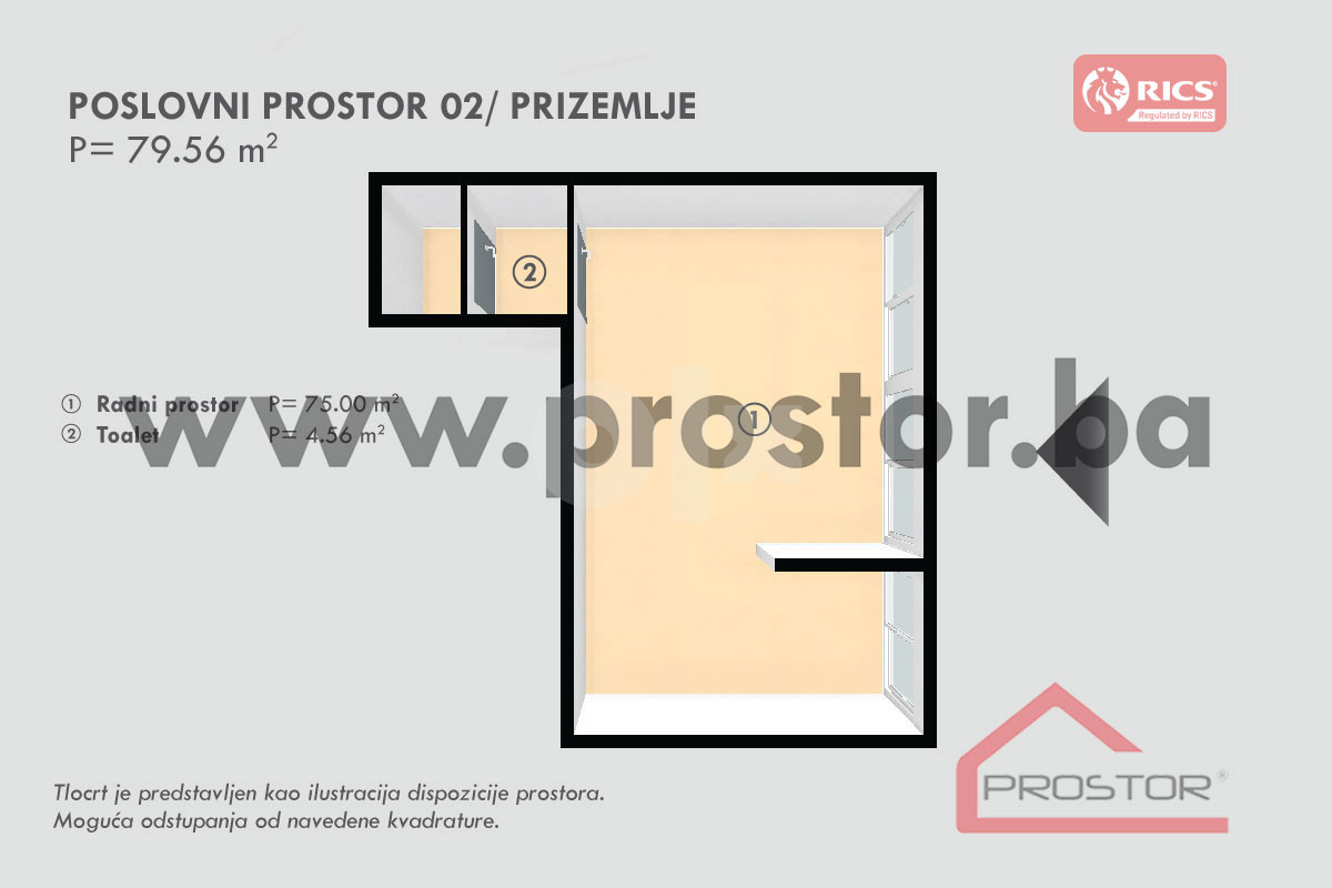 NOVOGRADNJA STUP! Poslovni prostor 60-79m2! 12