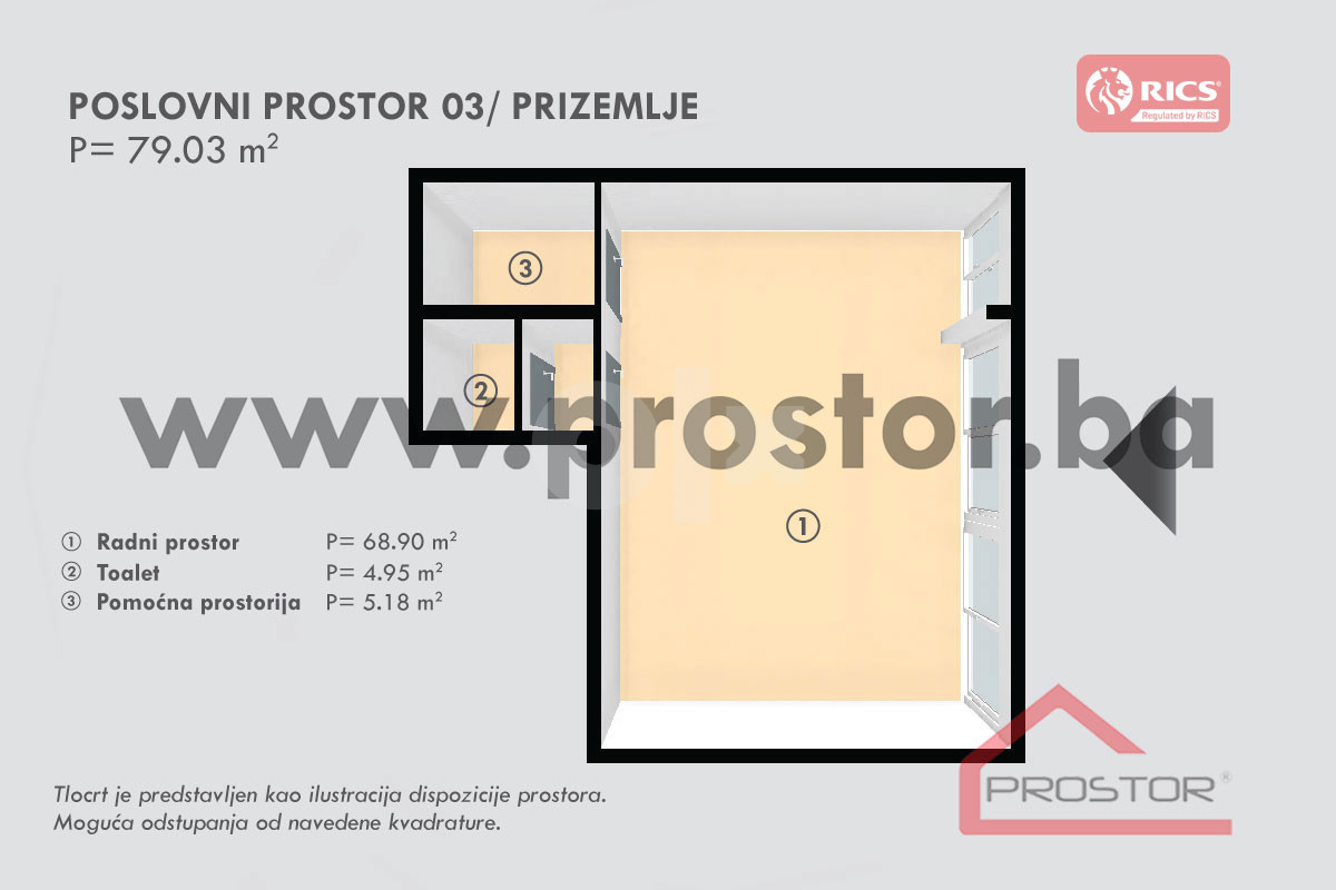NOVOGRADNJA STUP! Poslovni prostor 60-79m2! 13