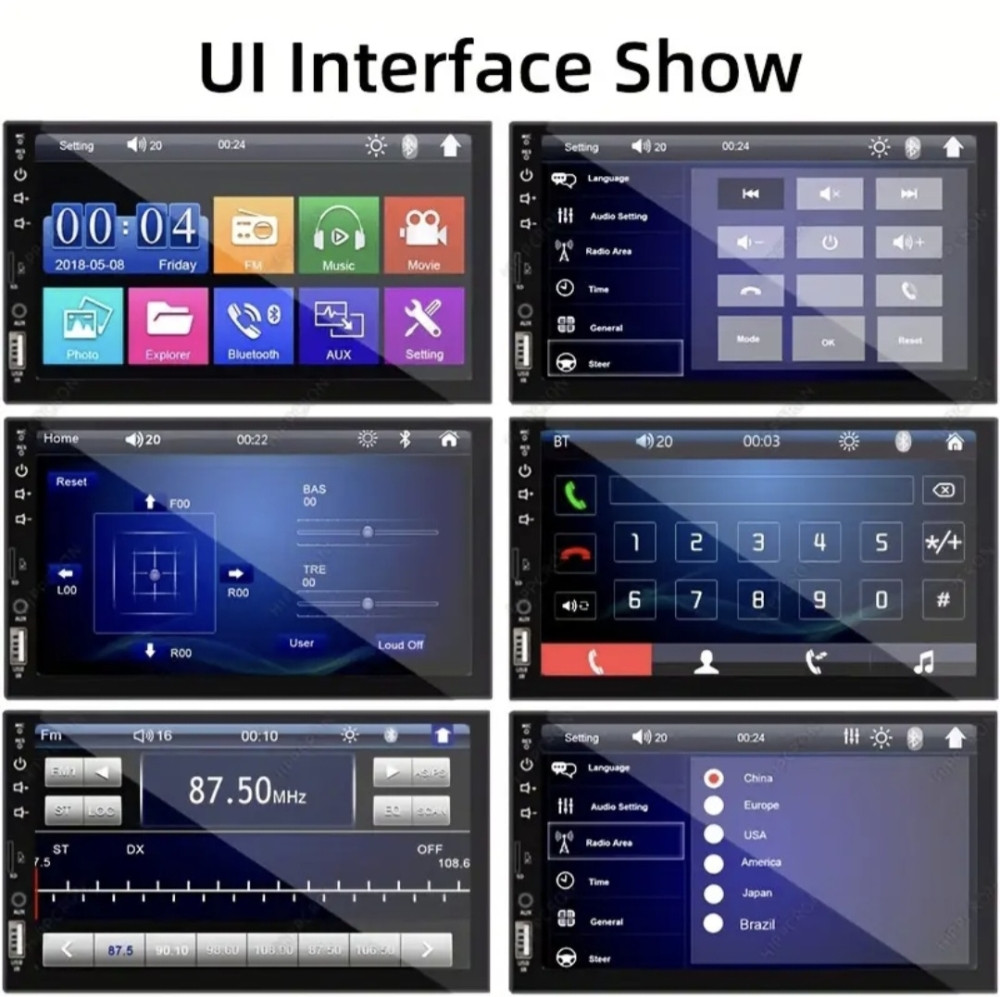 Multimedija auto USB BT MP3 MP5 Gollf 4 Polo Passat5 Peugeot Ford