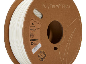 3D PLA+ Filament PolyMaker PolyTerra 1,75mm 1kg White
