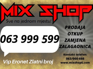 *063-999-599* ERONET GOLD ZLATNI BROJ TOP VIP BROJEVI