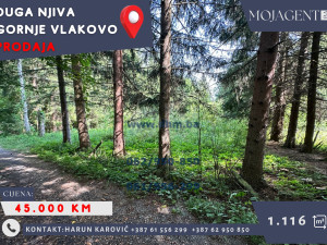 DHM prodaje: zemljište Gornje Vlakovo 1145m2