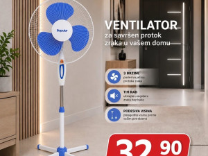 Ventilator s postoljem AKCIJA