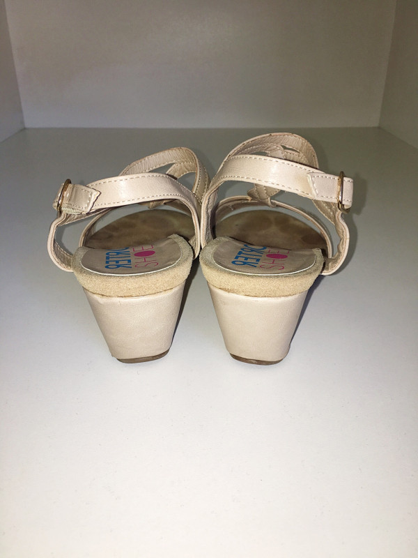 Retro Shoes ženske bež sandale puna peta